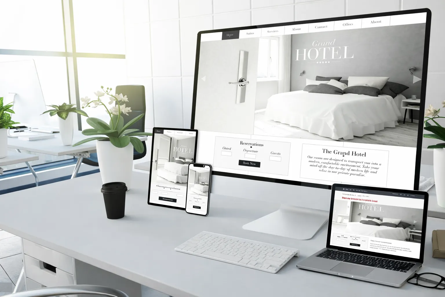 Before and after website redesign comparison